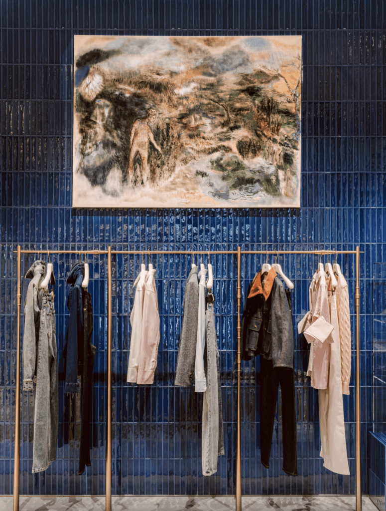 Interior of Loewe's inaugural Houston store in River Oaks District.